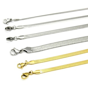 Collier chaîne serpent en acier inoxydable plaqué or 18 carats, bijou unisexe tendance, idéal comme cadeau, longueurs 40cm, 45cm, 50cm, 55cm, 60cm - Product Image 5