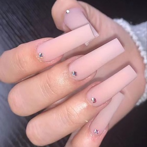 O6 Long Wear Ins Manicure Parches Estilo Europeo Americano <span class=keywords><strong>Manicura</strong></span> <span class=keywords><strong>francesa</strong></span> Press-on <span class=keywords><strong>Uñas</strong></span> Aplicación para dedos Tipo de <span class=keywords><strong>uñas</strong></span> postizas - Product Image 4