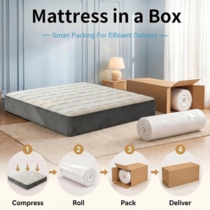Thick 12 Inch <b>Memory</b> <b>Foam</b> Mattress King Queen Size Medium Firm Body Support Anti Motion Roll Pack Home Bed - Product Image 4