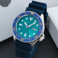 Montre de plongée automatique de haute qualité personnalisée 42 mm avec saphir lumineux sans logo, mouvement NH36, montre mécanique de luxe pour homme