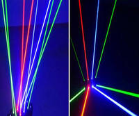 Mini barre lumineuse laser 8 yeux effet araignée, faisceau laser RGB, DMX512, éclairage de scène automatique pour DJ, club, mariage, discothèque, fête