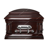 8805 suministros funerarios de alta calidad y baratos al por mayor ataúdes de madera maciza de estilo americano para ataúdes para adultos hechos de madera de Álamo
