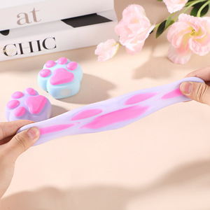 Soft Pinch TPR Cat Paw Squeeze Toy Stress Relief Descompresión Juguetes Cute Cat Paw Squishy Toy para niños - Product Image 4
