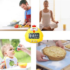 Minuteur de cuisine numérique en forme d'ours, écologique, avec contrôle tactile, design animalier décoratif mignon, en plastique - Product Image 4