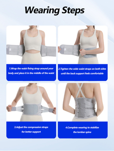 Aofit Rückenstützgürtel für Frauen und Männer zur Schmerzlinderung bei Bandscheibenvorfällen Lendenwirbelstütze Taillengürtel - Product Image 2