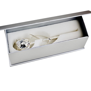 Rosa Natural Auténtica Chapada en Plata 999 |   Rosa Preservada de Lujo |   Regalo artesanal de larga duración para el Día de San Valentín, bodas o cumpleaños - Product Image 6