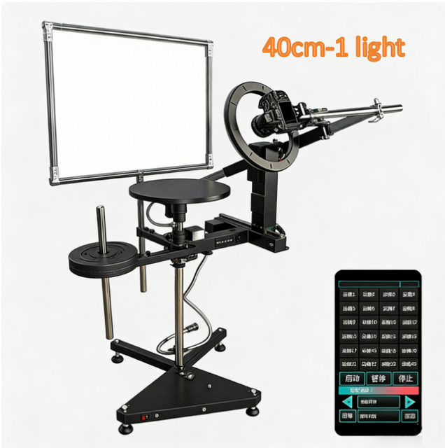 2026 Upgraded 40cm 360 Photography Turntable Rotating Stainless Steel Platform 35kg Load-Bearing Camera for Video Shooting