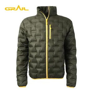 Chaqueta de plumón para hombre, repelente al agua, sin costuras, soldado, thermoball, empaquetable, novedad