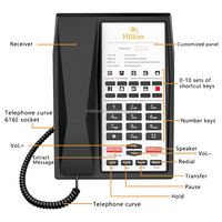 Téléphone analogique filaire Offre Spéciale Téléphone de chambre d'hôtel en plastique ABS étanche avec numérotation automatique pour les chambres