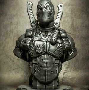 Tùy chỉnh <span class=keywords><strong>3D</strong></span> in Deadpool Bust CNC đánh bóng nhựa và kim loại phá sản điêu khắc - Product Image 4