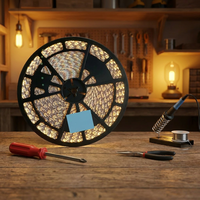 Guirlandes lumineuses pour lettres en plastique découpables 12V DC IP67 étanches, à LED adressables WS2812B RGBIC, design en zigzag, CRI élevé 90, 6000K-11000K