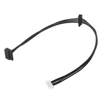 Cable adaptador de alimentación dual SATA de 6 pines, divisor 1 a 2 para conexiones de alimentación de discos duros de placa base, compatible