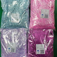1kg/Sac Paillettes pour Ongles Rose, Violet, Bleu, en Vrac, Grosses Paillettes Holographiques Hexagonales, Poudre de Décoration pour Ongles, 1000g