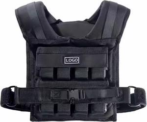 <span class=keywords><strong>Gilet</strong></span> <span class=keywords><strong>lesté</strong></span> noir en gros de haute qualité, personnalisable et réglable pour l'entraînement des hommes, <span class=keywords><strong>10kg</strong></span> 12kg 16kg 20kg 30kg - Product Image 2