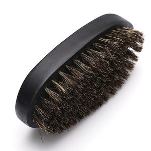 <span class=keywords><strong>Brosse</strong></span> à <span class=keywords><strong>barbe</strong></span> en poils de sanglier de haute qualité avec logo personnalisé, en bois noir, vente directe d'usine, poils de sanglier sauvage, pour cadeau masculin - Product Image 5