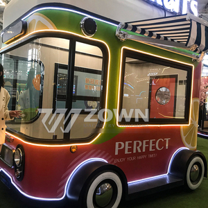 Electric Mobile Food Truck With <b>Pineapple</b> Design Red Green Color LED <b>Lighting</b> Customizable Vending Kiosk - Product Image 4