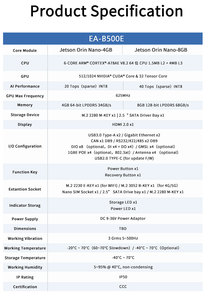 8G jetson Orin Nano ai cạnh máy tính không quạt công nghiệp PC với 40 Tops CUDA ai thông minh bay không người lái máy chủ Chứng Khoán - Product Image 6