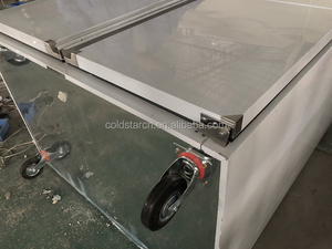 2 glastüren edelstahl küchen chiller, küche kühlschrank für verkauf - Product Image 6
