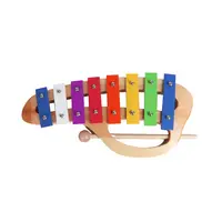 Деревянный Радужный пазл, Детский развивающий игрушечный рояль Orff, портативный восьмитоновый ксилофон с ударной палочкой