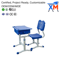 Chaises et tables d'école réglables avec rangement, bureau d'étude pour étudiants, pour la maison, le bureau, l'école, cadre en alliage d'aluminium ignifuge