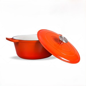 Vente Chaude <span class=keywords><strong>Cocotte</strong></span> <span class=keywords><strong>en</strong></span> <span class=keywords><strong>Fonte</strong></span> <span class=keywords><strong>Émaillée</strong></span> Antiadhésive Multifonction avec Couvercle - Product Image 2