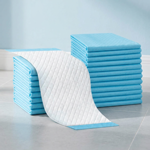 Disposable Fiber <b>Pet</b> Pee Pads for Dogs Training Aids Blue Color S M L XL Sizes - Product Image 2