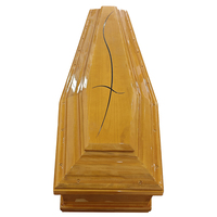 Ataúd Funerario de Madera Ecológico de Estilo Europeo Personalizado, con Detalles Tallados Exquisitos, Diseño Conmemorativo Personalizado, Madera Sólida