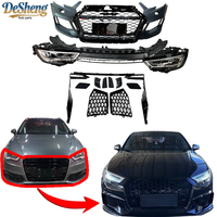 Kit de Carrocería de Alta Compatibilidad para Audi A3, Actualización a RS3, Parachoques Delantero, Faros LED, Parrilla, Capó, Guardabarros, Molduras, Alta Calidad