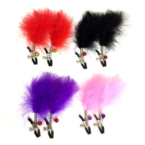 Clip per Capezzoli SM Bell Milk Feather Sexy, Giocattoli per Coppie, Giochi di Passione per Uomini, Clip Yin, Stimolazione Capezzoli, Zesi R12 - Product Image 3