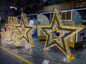 Haute luminosité <span class=keywords><strong>maison</strong></span> Cutsum lune et étoile arabe acrylique Ramadan décoration lumineuse - Product Image 3