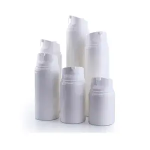 30ml 50ml 100ml 120ml पीपी कॉस्मेटिक सफेद वायुहीन प्लास्टिक की बोतल लोशन पंप बोतल वैक्यूम यात्रा बॉटलिंग पैकेजिंग कंटेनर