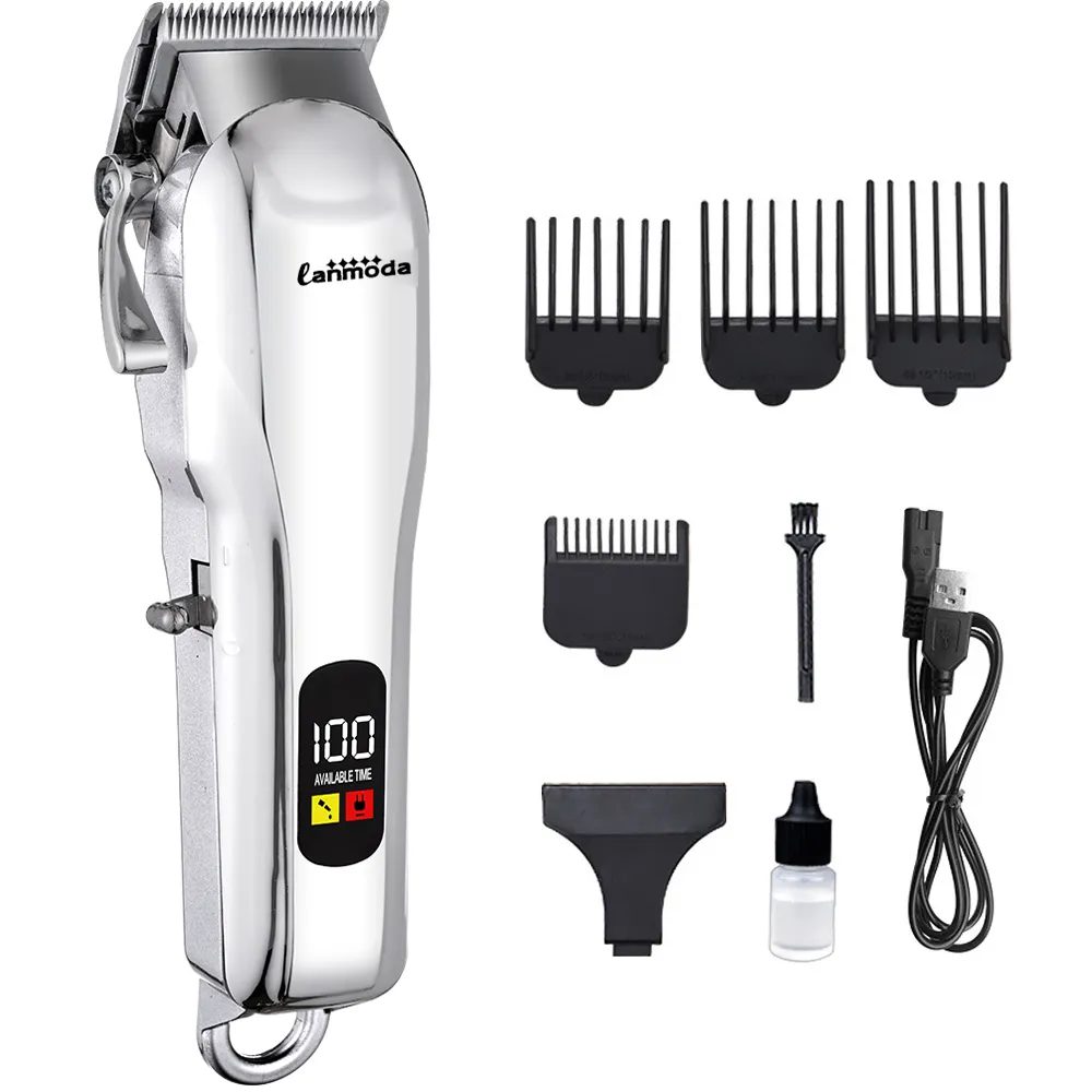 Chó điện chải chuốt Clipper cắt tóc chuyên nghiệp cho vật nuôi tóc tông đơ không dây tiếng ồn thấp Máy cạo râu máy cắt kéo