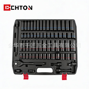 Chton 65-Piece Chrome Vanadium Steel Socket Set 1/2 In Hex Industrial Auto Repair Tool Kit - Product Image 4