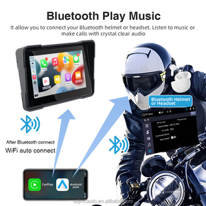 Jmc xe máy Carplay IPX7 không thấm nước 5 inch 6 inch màn hình cảm ứng GPS DVR BT FM xe máy chuyển hướng - Product Image 5