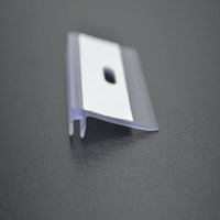 Porte-étiquette de prix de supermarché extrudé en plastique PVC auto-adhésif pour magasin Porte-étiquette de prix pour étagère Porte-billet
