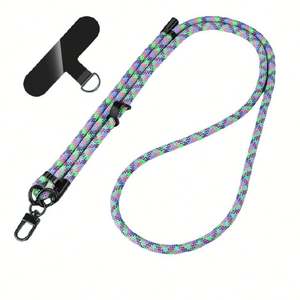 Cordon de cou en polyester de haute qualité, bandoulière et attache-poignet, porte-clés, lanières pour téléphone, lanière de téléphone portable personnalisée pas chère - Product Image 1