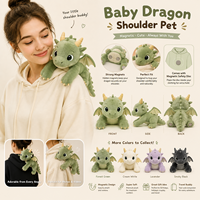 Peluche Dragon Magnétique Personnalisée à Porter à l'Épaule, Adorable Compagnon d'Épaule en Peluche, Fabricant et Fournisseur