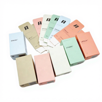 Boîte d'emballage en papier personnalisée, pliable, à bas prix, impression de logo, boîte en carton recyclable pour le maquillage du visage