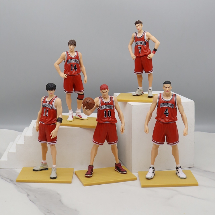 Japan Anime Basketball Spieler 5 teile/los Anime SLAM DUNK Charakter Modell Dekoration Sammlung Spielzeug Action figur