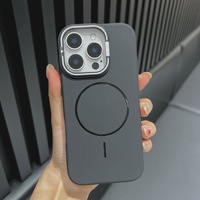 Coque de téléphone magnétique à cercle mince pour iPhone 16 15Pro Max 14 13 12 gaine tout compris pour Apple Skin Feel Animal Design