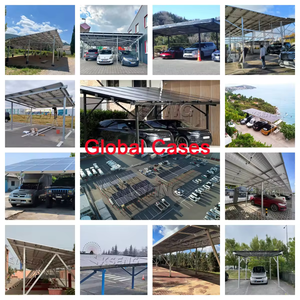 Support de hangar de stationnement de voiture en aluminium de pré-assemblage Structure d'abri de voiture <span class=keywords><strong>solaire</strong></span> étanche - Product Image 6