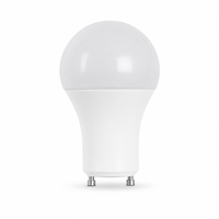 Ampoule LED GU24 6W 10W 12W 15W A19 400-1600LM 2700K-6500K CRI 90 Dimmable Corps en Aluminium et PC pour Ventilateur de Plafond et Éclairage de Cuisine