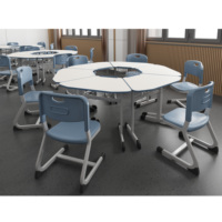 Plateau de bureau trapézoïdal durable et écologique, réglable pour étudiants, idéal pour salon, chambre et mobilier scolaire