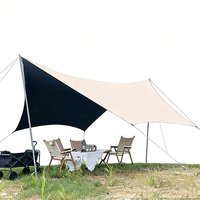 Tente pare-soleil en tissu Oxford, auvent extérieur avec imperméabilisation 2000-3000 mm, équipement de camping, tables et chaises pliantes de camping