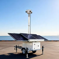Dış Mekan RITEVOLT RST-4P-S CCTV Güvenlik Kamerası Treyleri IP67 5000K Gün Işığı Güneş Enerjili/Elektrikli Güç Kaynağı 19200WH Uzak Bölge Web Kamerası için