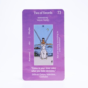 Kartu Oracle Prancis Ungu Grosir, Buku Panduan, Kartu Afirmasi Khusus untuk Wanita, Kertas Cetak Murah, <span class=keywords><strong>Tarot</strong></span> Positif - Product Image 3