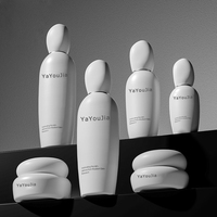 Emballage de soins de la peau en verre plat de luxe, personnalisé, 30 ml, 50 ml, 100 ml, flacons de sérum imprimés à l'écran, pots de crème, épaisseur de 0,5 cm