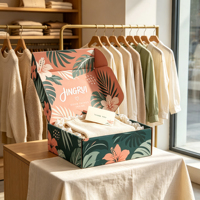 Boîtes d'expédition pliables personnalisées en carton ondulé recyclable avec logo imprimé pour chaussures, vêtements et produits de vente au détail