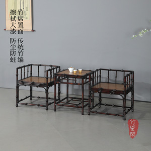 <b>Bamboo</b> Ming Style Tea Side <b>Table</b> Handmade Chinese Antique Coffee <b>Table</b> - Product Image 5