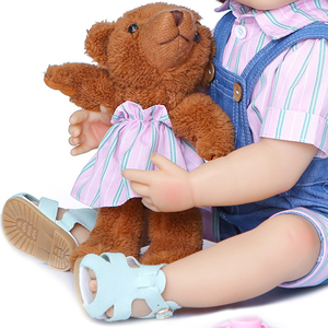 Adorables Muñecas Bebé <span class=keywords><strong>Reborn</strong></span> de 55 cm, Muñecas de Niña Realistas, Juguetes de Muñecas de Silicona - Product Image 5